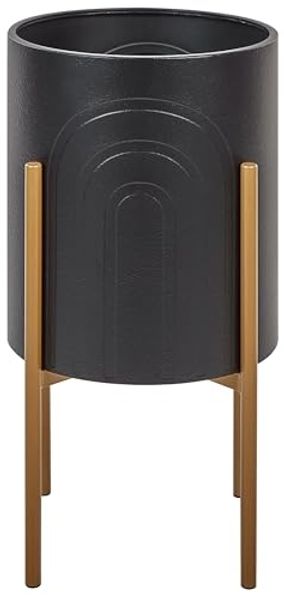 Blumentopf mit Beinen SEROTINA Metall 32 cm Schwarz