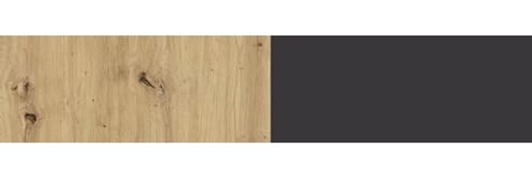 Wohnzimmer-Set Maidstone Wohnwand 4-teilig Sand Grange Eiche anthrazit Bild 7