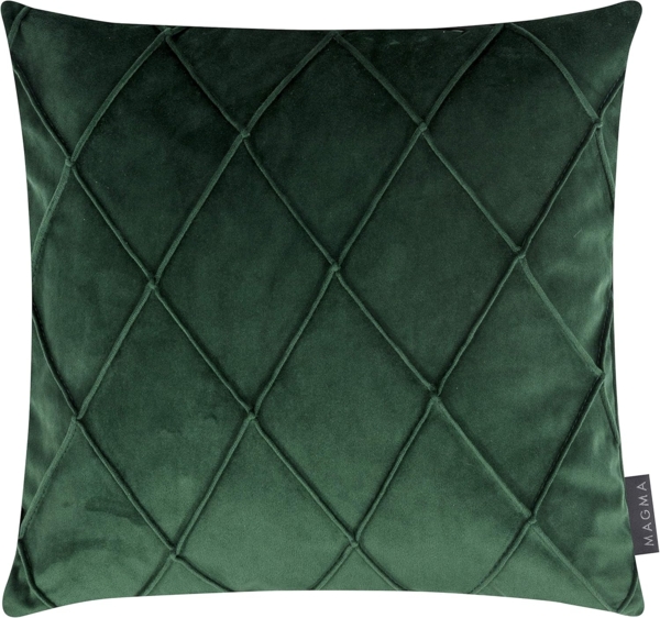 Magma Heimtex Kissenbezug Kissenhülle NOBLESS ca. 40 x 40 cm, (1 Stück), rauten samtig weich
