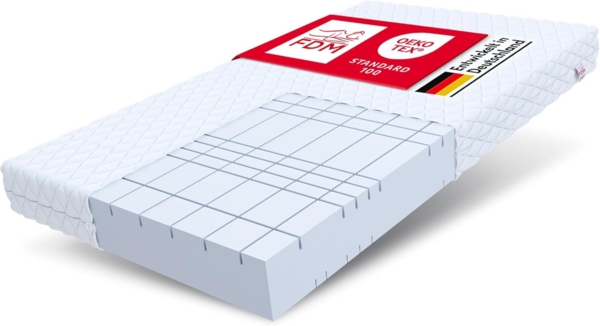 FDM GOYA 80x200 16 cm Schaumstoffmatratze 7 Zonen Hochelastischer HR Komfortschaum Matratze H4
