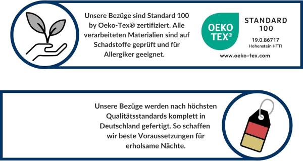 AM Qualitätsmatratzen | Hochwertiger Komfort Matratzenbezug 140 x 200 x 14 cm - Ersatzbezug Bild 7