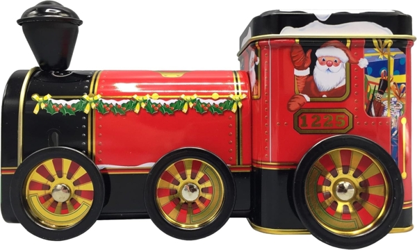 MediMuc Keksdose Santa Lokomotive grün oder rot