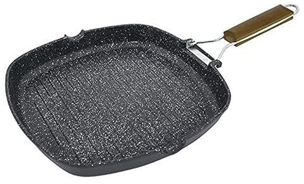 JATA GMA28 Kilimanjaro Quadratisch Grillpfanne Schwarz PFLUON Kilimanjaro Aluminium