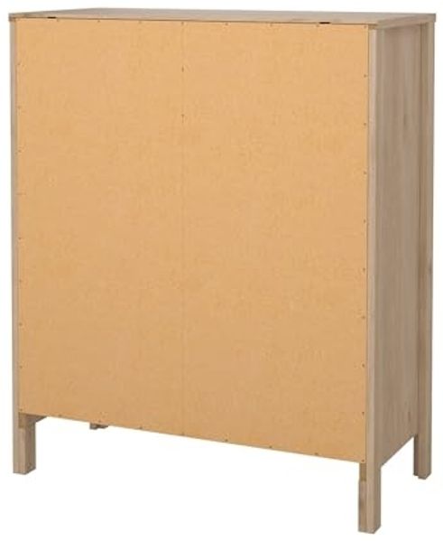 Dmora - Kommode Jeanine, Mehrzweckkommode, Schlafzimmerkommode, Schrank mit Schubladen, 82x38 h99 cm, Eiche Bild 5