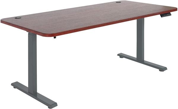 Schreibtisch HWC-D40, Computertisch, elektrisch höhenverstellbar 160x80cm 53kg MVG ~ Kirsch-Dekor, anthrazit-grau