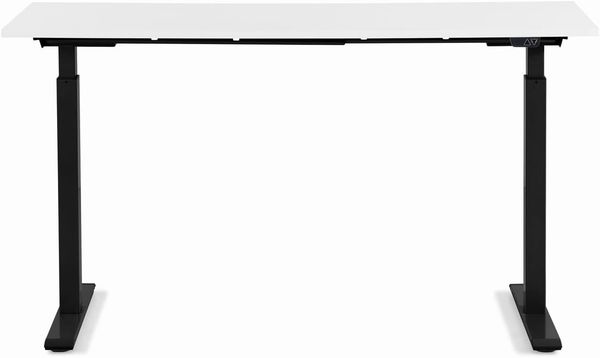 Kare Design Schreibtisch Office höhenverstellbar 120x70 cm, Elektrisch höhenverstellbarer Schreibtisch mit Doppelmotor, Stufenlos höhenverstellbares Tischgestell inkl. Tischplatte, Steh-Sitz Pult