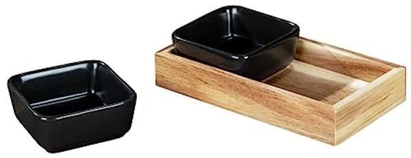 Dip-Schalen mit Tablett Mod. Elo, 3-tlg. Set zum Servieren