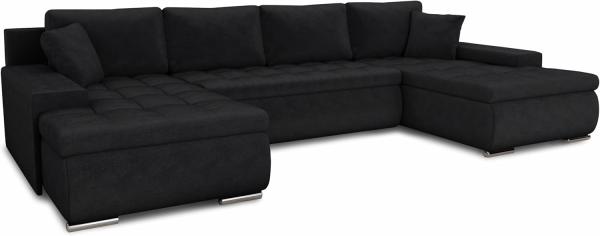 Sofnet Wohnlandschaft Faris U, mit Schlaffunktion und Bettkasten, Ecksofa, U-Form Couch, Schlafsofa mit Wellenfeder