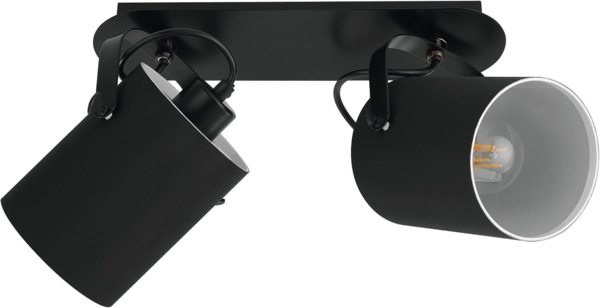 Eglo 33646 Spotleuchte VILLABATE schwarz, weiß L:33,5 B:9cm dimmbar