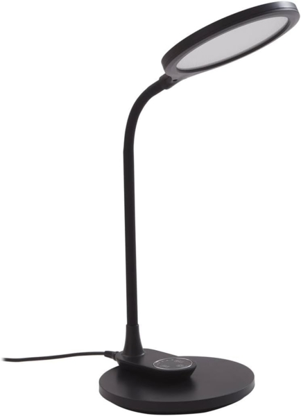 Lindby Schreibtischlampe Valtaria, LED, Kunststoff Schwarz Farbwechsel warmweiß / tageslicht IP20, 1 x 7,2 W LED, Farbwechsel warmweiß / tageslicht