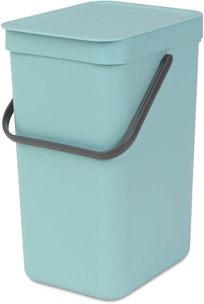 Brabantia 'Sort & Go' Abfallbehälter, Kunststoff, Mint, 12 Liter