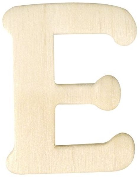 Holz-Buchstaben, 4 cm, E