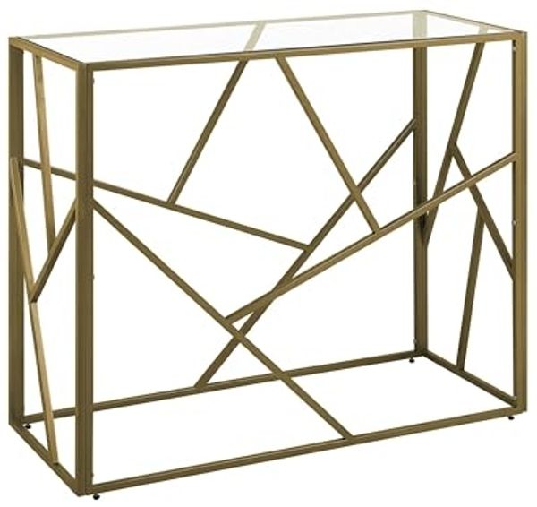 Konsolentisch Glas gold ORLAND