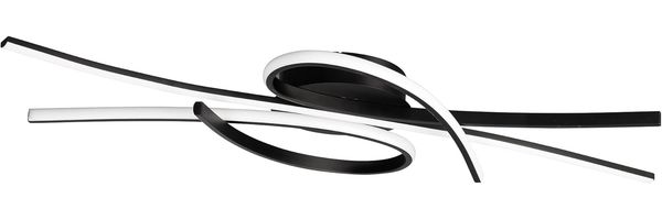 FISCHER & HONSEL Deckenleuchte BIBA B 100 cm schwarz Deckenlampe