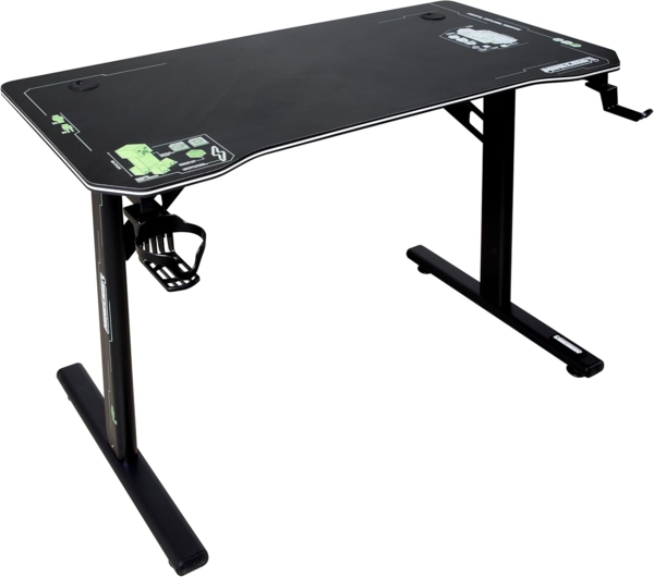 MINECRAFT - Schreibtisch, Bürotisch, Gaming-Tisch, Möbel mit dunklem Design