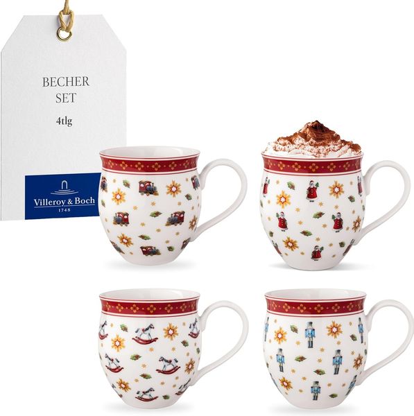 Villeroy & Boch Toy's Delight Jubiläums-Becher Set 4-teilig