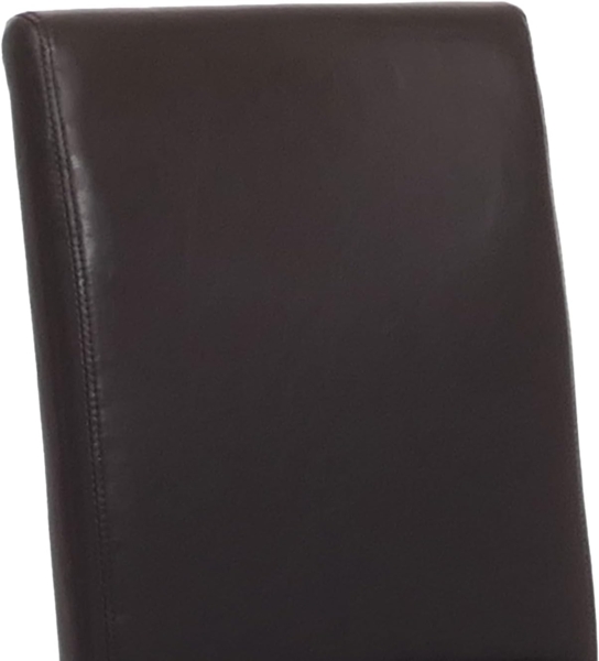 2er-Set Esszimmerstuhl Stuhl Küchenstuhl Littau ~ Leder, braun, helle Beine Bild 3