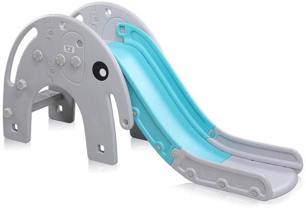 Baby Vivo Kinderrutsche / Rutsche - Elefant in Türkis / Grau
163 x 42 x 75 cm (LxBxH), ab 2 Jahren, bis ca. 70 kg belastbar