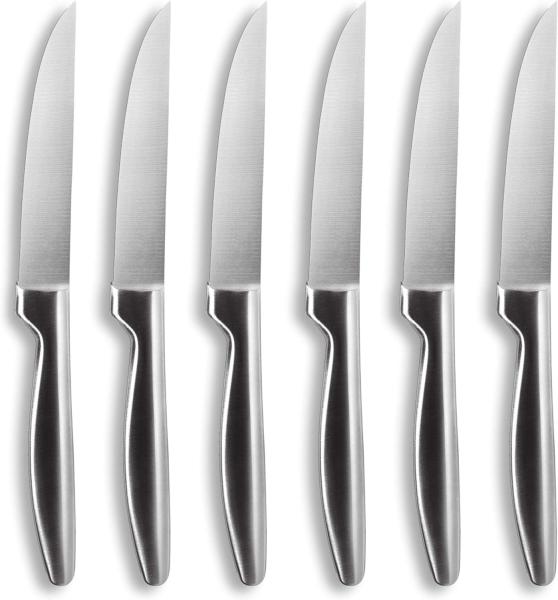 Comas Steakmesser BOJ Satin 6er Set, Fleischmesser mit Satin-Finish, Edelstahl, 22. 1 cm, 2999