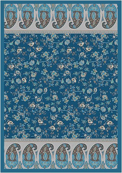 Bassetti PLAID GENOVA B1 BLAU *9324131 270X250 HW 2022 NEUHEIT