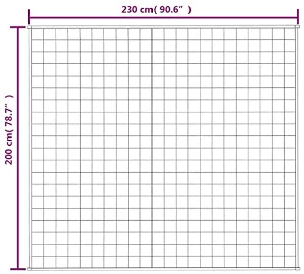 vidaXL Gewichtsdecke Stoff, 1 x Gewichtsdecke, Hellgrau, 200x230 cm, Baumwolle, 13 kg Bild 7