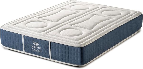 Imperial Confort Viscomfort Viskoelastische Matratze, 30 cm, maximale Passform und Festigkeit, atmungsaktiv, 135x200 cm, Memory-Schaum Kern Hr, Weiß-Grün, 135x200