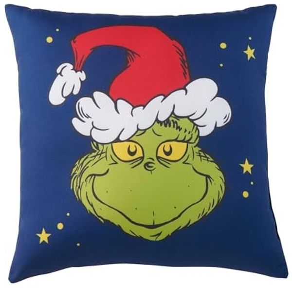United Labels® Dekokissen The Grinch Kissen - Plüsch Zierkissen Kopfkissen 30 x 30 cm