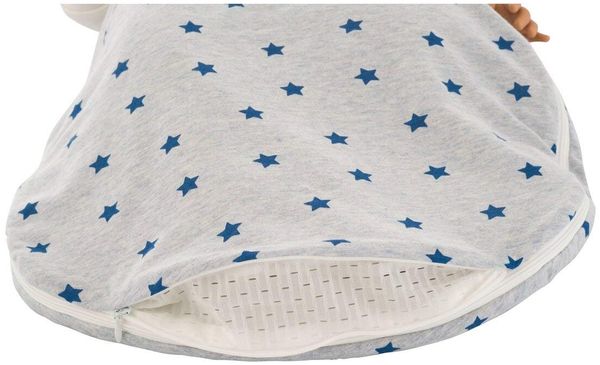 Träumeland Babyschlafsack LIEBMICH 3tlg. Set Größe 80/86 Sternentraum blau Bild 6
