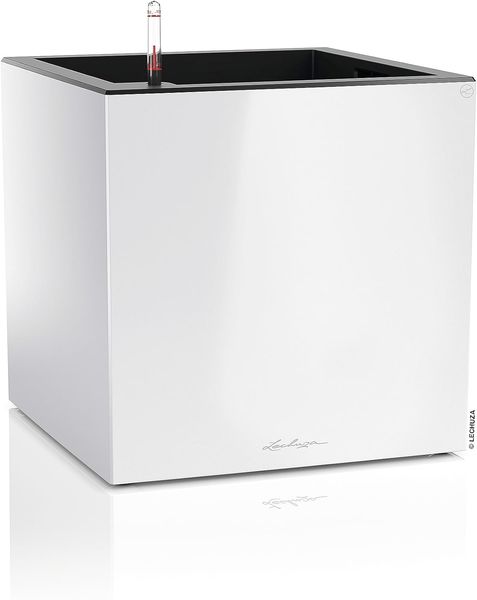 Lechuza® Pflanzkübel Pflanzgefäß Canto Premium 40 low weiß hochglanz