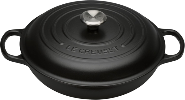 Le Creuset Signature Gourmet-Profitopf 30 cm, Schwarz/Schwarz