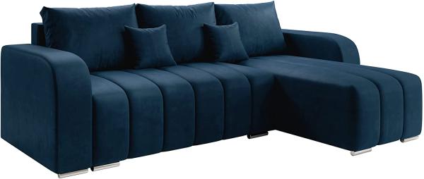 Ecksofa Kojos (Manila 26), blau, beidseitig montierbar