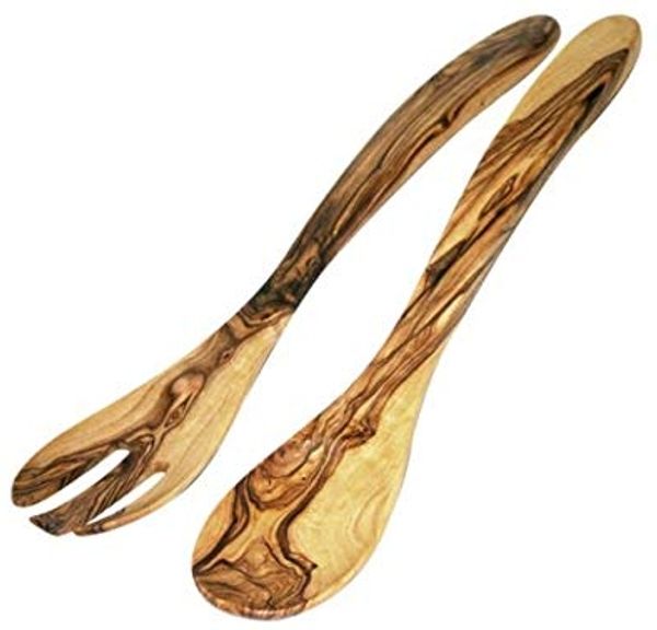 KeboLiv 2tlg. Salatbesteck Provincial aus Olivenholz, 30 cm
