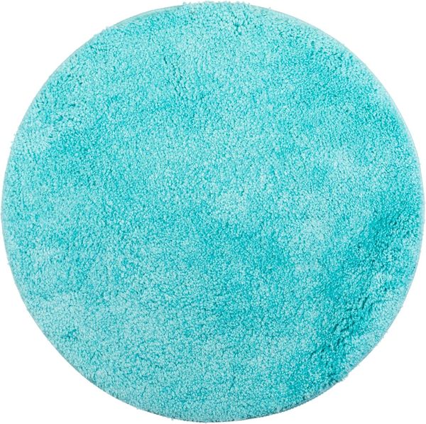 Brandsseller Badematte Ø 60 cm Badvorleger Badteppich Rund Türkis