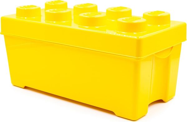 LEGO® Aufbewahrungsbox Original LEGO Aufbewahrungsbox (Gelb, Medium)