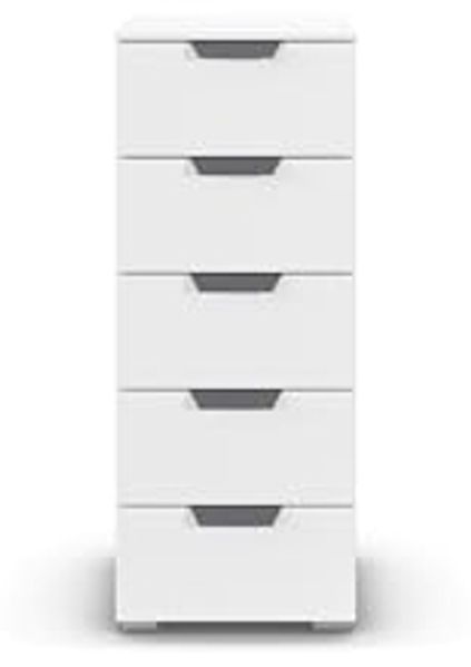 rauch Aditio Box, Kommode, 5 Schubladen, mit Softclose-Funktion, Farbe Weiß, BxHxT 40x100x42cm Bild 5