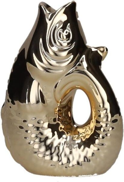 Giftcompany Dekovase Monsieur Carafon Vase / Karaffe Fisch XS gold 0,2l (Vasen)