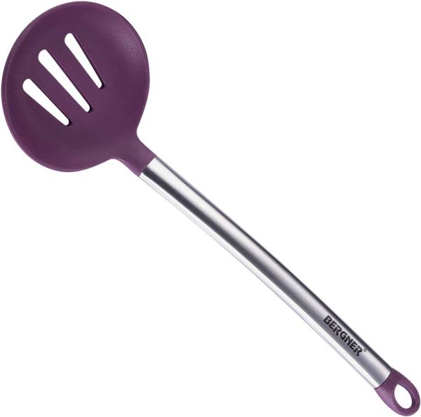 BERGNER Flexikitchen Kochlöffel Slotted Skimmer BG-3363-PU lila