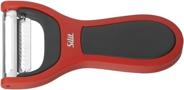 Silit 2in1 Universalschäler + Julienneschneider Kombi Schäler & Gemüsestreifen
