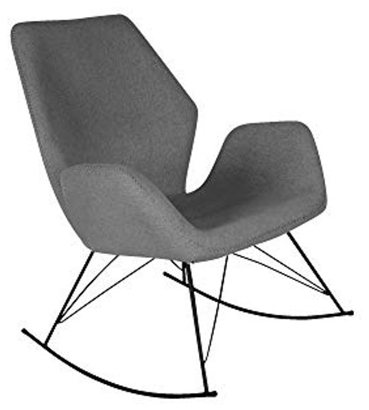 Homexperts 'VICTOR' Schaukelstuhl, grau, B 74 x H 94 x T 85 cm