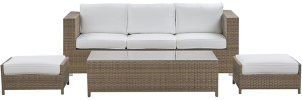 Lounge Set mit Tisch BELLUNO Weiß