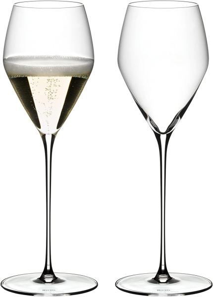 Riedel Veloce Champagne Wine Glas, 2er Set, Champagnerglas, Weinglas, Kristallglas, 327 ml