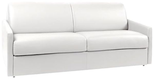 Schlafsofa 4-Sitzer CALIFE - Weiß - Liegefläche: 160 cm - Matratzenhöhe: 22 cm