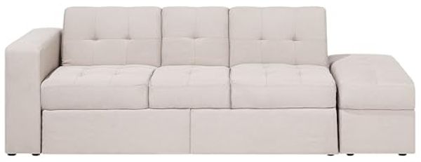 Schlafsofa 3-Sitzer Polsterbezug beige FALSTER