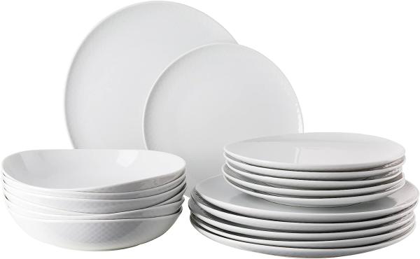 Rosenthal Set 18-tlg. mit Tellern Junto Weiss 10540-800001-28647