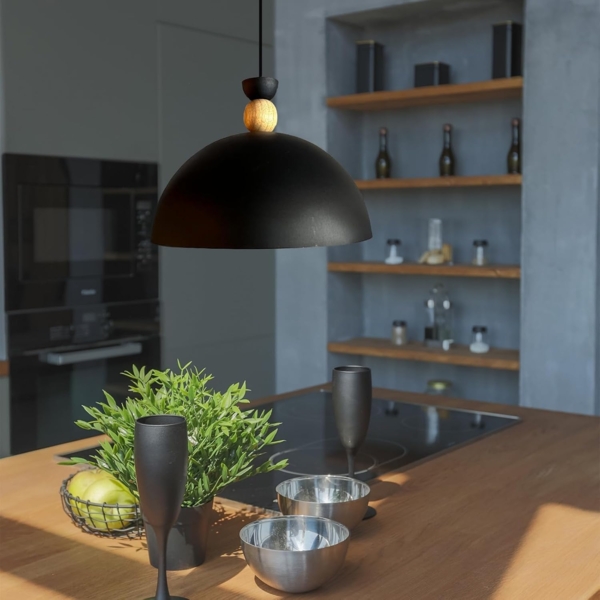 Bamyum Pendelleuchte Pendelleuchte Yimpi Hängelampe Industrial Ø30 cm, E27, Moderne Lampe, ohne Leuchtmittel, E27, Dimmbar, Einstellbare Kabellänge Bild 5