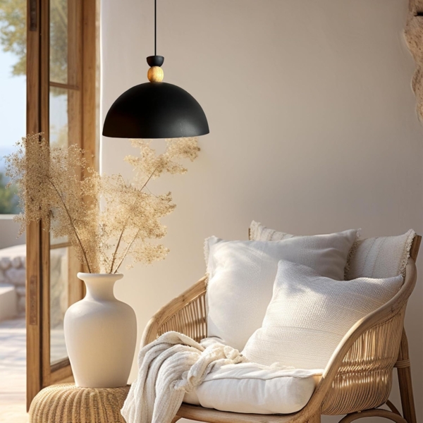 Bamyum Pendelleuchte Pendelleuchte Yimpi Hängelampe Industrial Ø30 cm, E27, Moderne Lampe, ohne Leuchtmittel, E27, Dimmbar, Einstellbare Kabellänge Bild 2