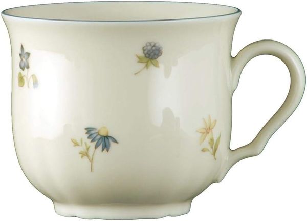 Kaffee-Obertasse 0,23 l Marieluise Streublume Seltmann Weiden Kaffeetasse - MikrowelleBackofen geeignet, Spülmaschinenfest