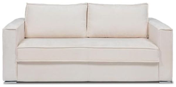 Vente-unique - LORETO Sofa Stoff Beige - B 223 cm95 cm x H 90 cm x L 215 cm Bild 5