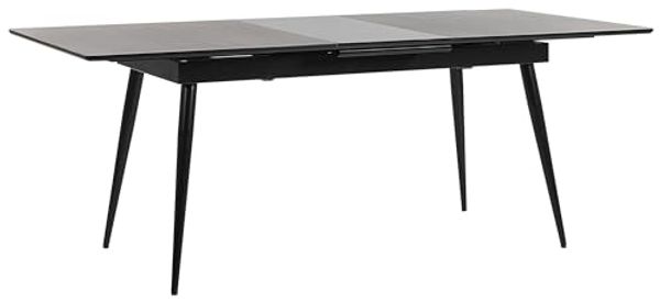 Esstisch schwarz 160 / 200x90 cm ausziehbar MALDON