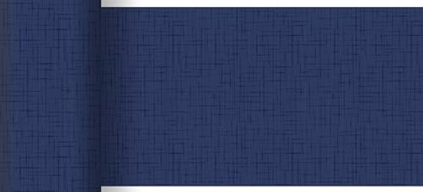Duni Tischläufer 1 Dunicel® Tischläufer Linnea dunkelblau, 0,15 m x 20m, 178419